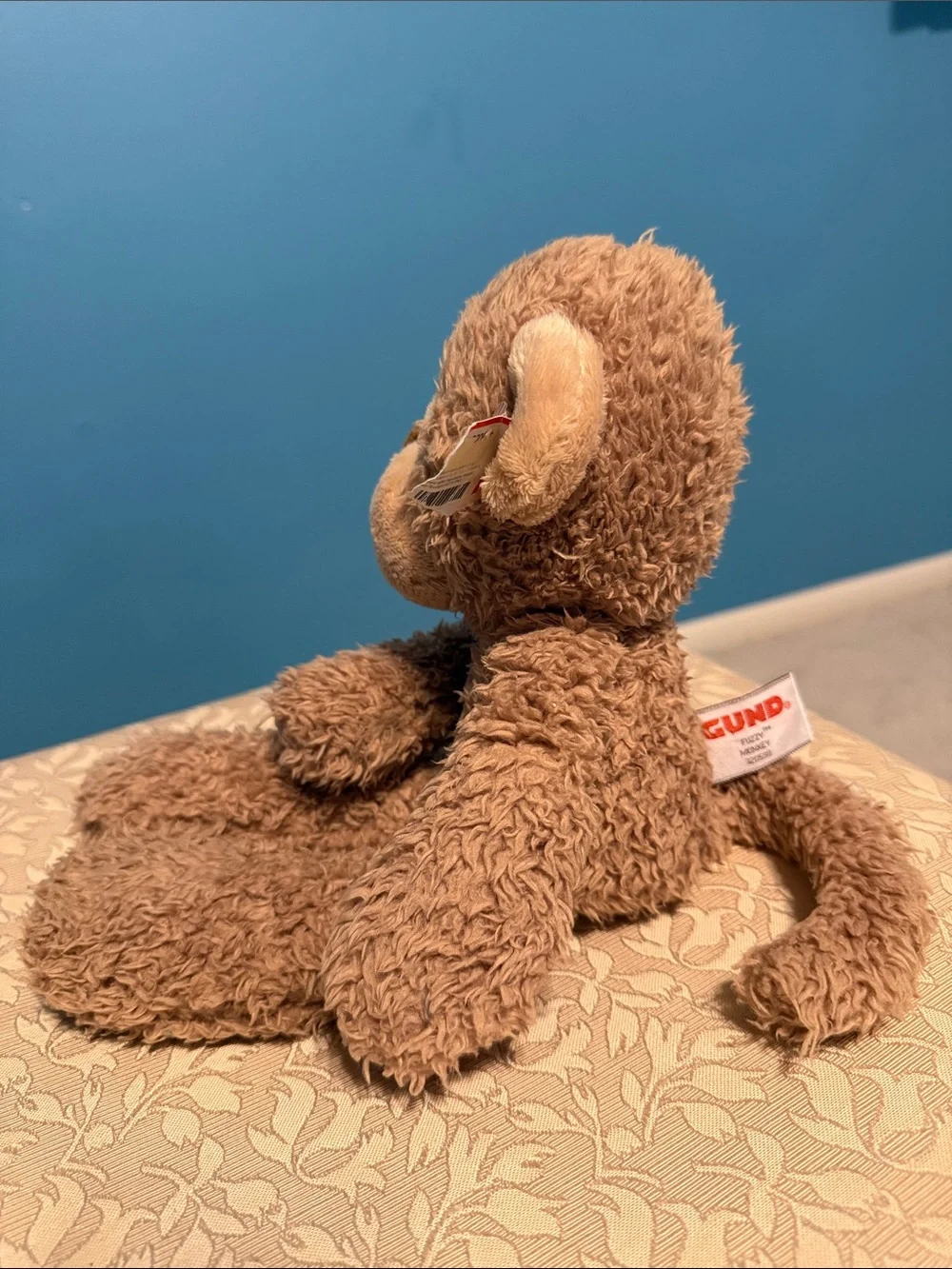 NWT Gund Brown Curly Plush Monkey Stuffed Animal